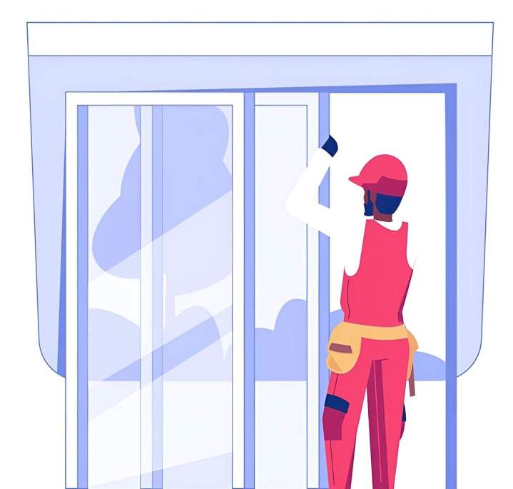 Pose de portes-fenêtres Breuillet